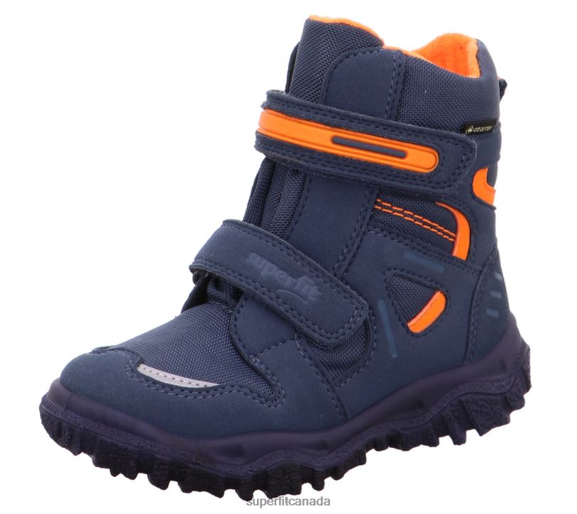 Superfit HUSKY - Boot with Velcro Fastener Blue/Orange Boots24FTT702