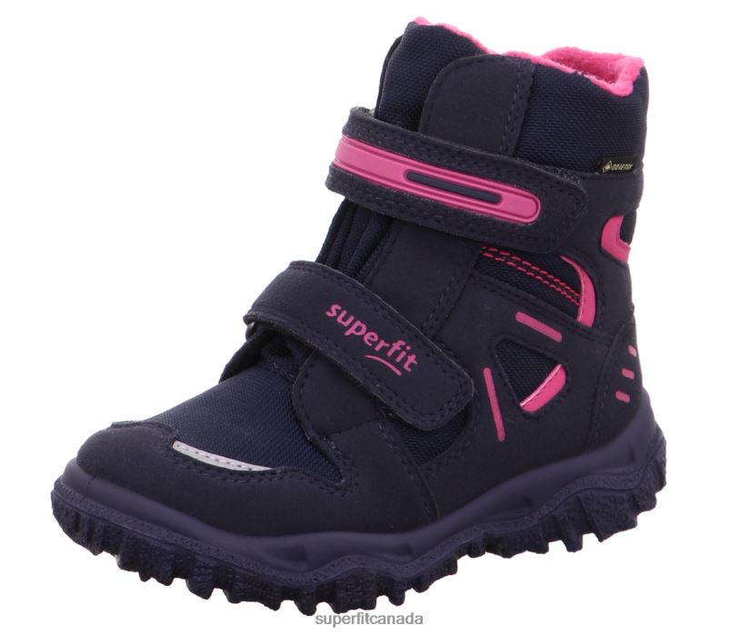 Superfit HUSKY - Boot with Velcro Fastener Blue/Pink Boots24FTT722
