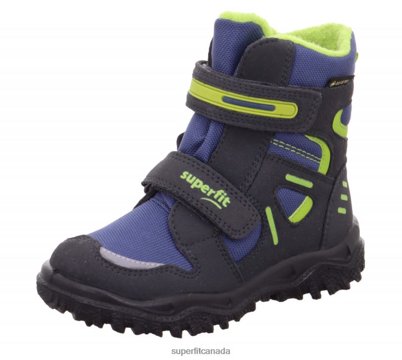 Superfit HUSKY - Boot with Velcro Fastener Grey/Blue Boots24FTT767