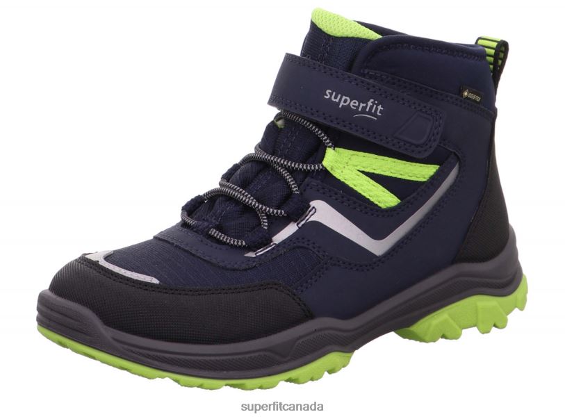 Superfit JUPITER - Boot with Velcro Fastener Blue/Green Boots24FTT902