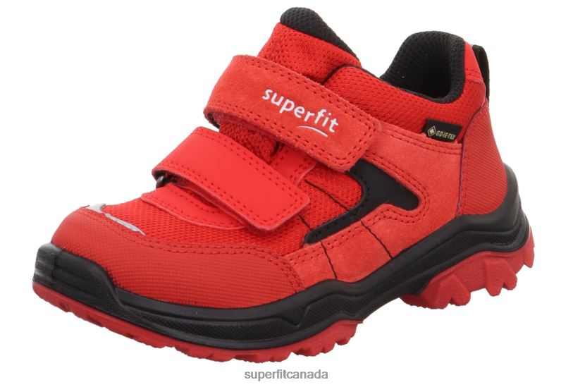 Superfit JUPITER - Sneakers low with Velcro Fastener Red/Black Boots24FTT726