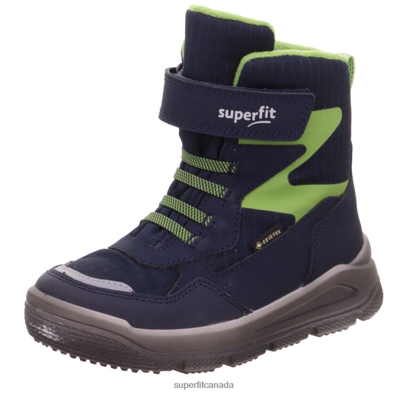 Superfit MARS - Boot with Velcro Fastener Blue/Light Green Boots24FTT698