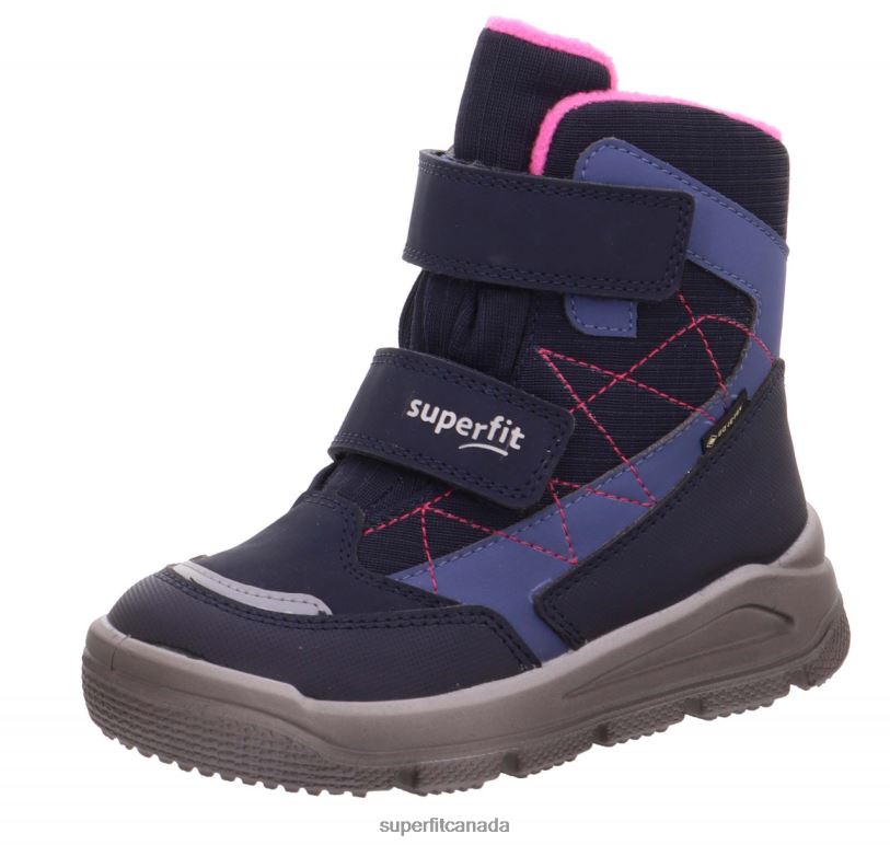 Superfit MARS - Boot with Velcro Fastener Blue/Pink Boots24FTT718
