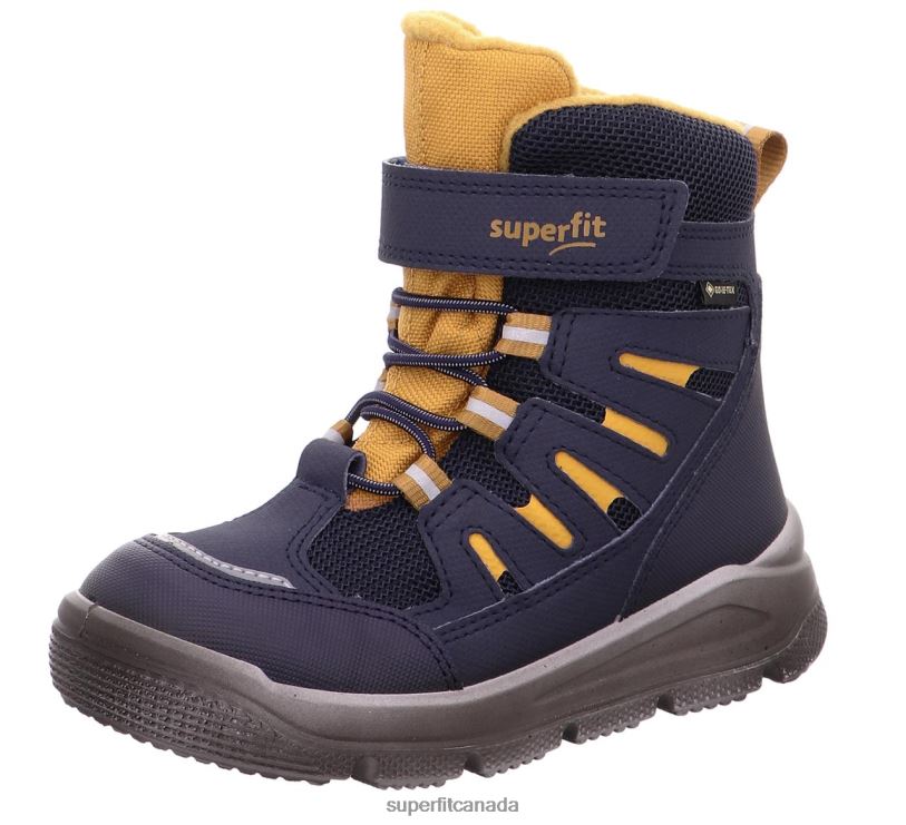 Superfit MARS - Boot with Velcro Fastener Blue/Yellow Boots24FTT739