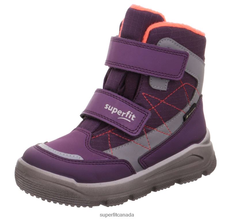 Superfit MARS - Boot with Velcro Fastener Purple/Orange Boots24FTT693