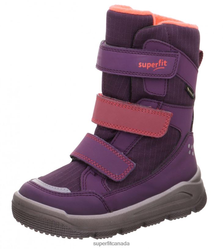 Superfit MARS - Boot with Velcro Fastener Purple/Pink Boots24FTT736
