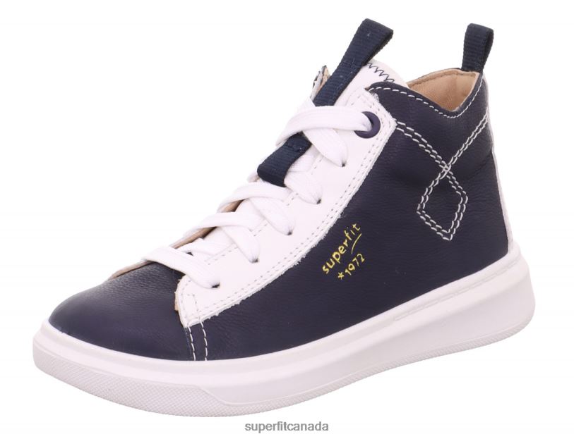 Superfit COSMO - Sneakers high with Lacing Blue/White High Sneakers24FTT777