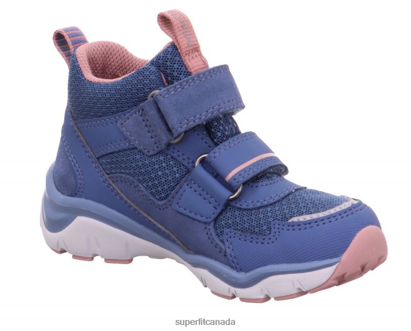 Superfit SPORT5 - Sneakers high with Velcro Fastener Blue/Pink High Sneakers24FTT836