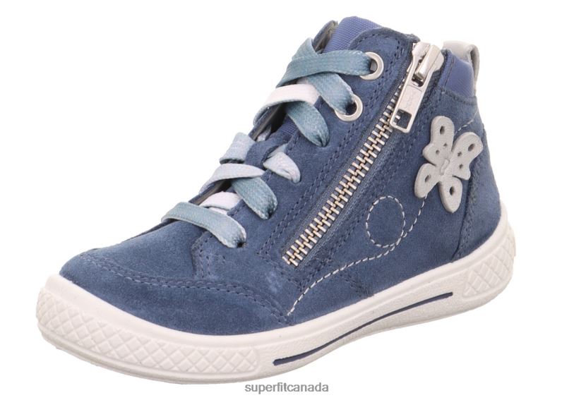 Superfit TENSY - Sneakers high with Zip Blue High Sneakers24FTT779
