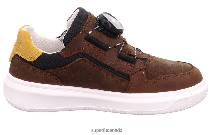 Superfit COSMO - Sneakers low with BOA Fit System Brown/Yellow Low Sneakers24FTT816