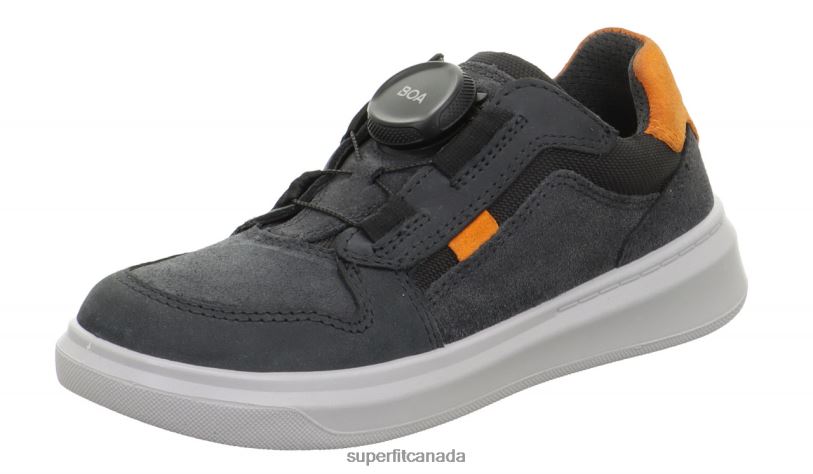 Superfit COSMO - Sneakers low with BOA Fit System Grey/Orange Low Sneakers24FTT832
