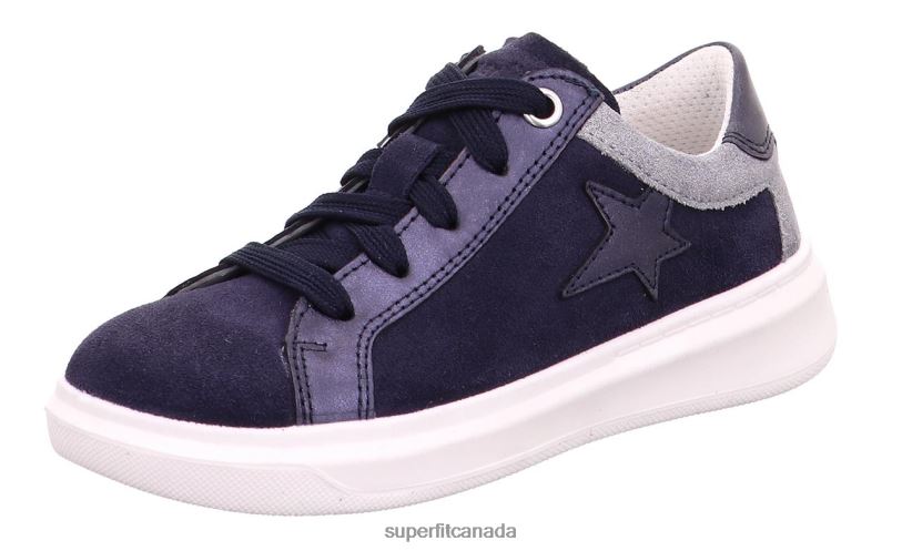 Superfit COSMO - Sneakers low with Lacing Blue/Light grey Low Sneakers24FTT784