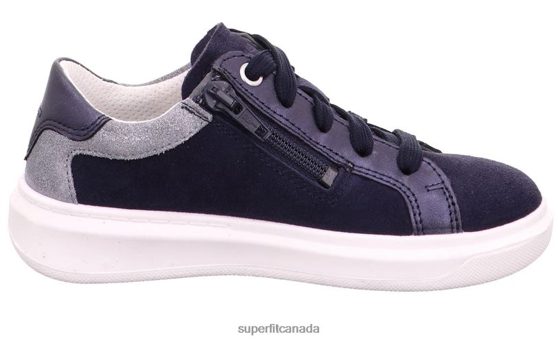 Superfit COSMO - Sneakers low with Lacing Blue/Light grey Low Sneakers24FTT784