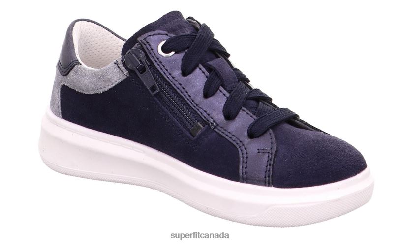 Superfit COSMO - Sneakers low with Lacing Blue/Light grey Low Sneakers24FTT784