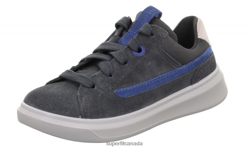 Superfit COSMO - Sneakers low with Lacing Grey/Blue Low Sneakers24FTT793