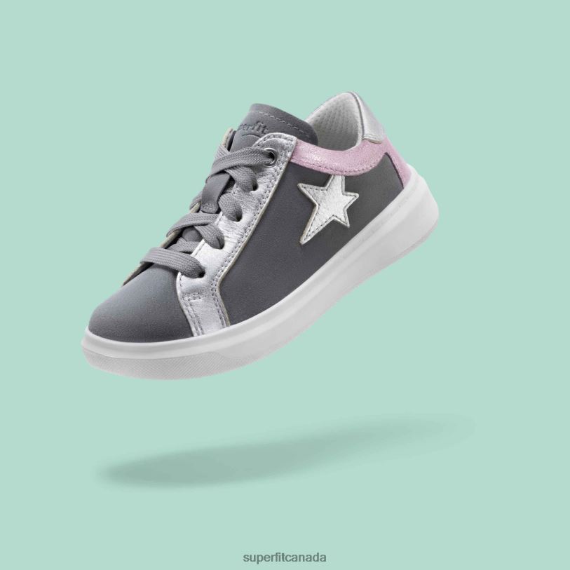 Superfit COSMO - Sneakers low with Lacing Light Grey/Pink Low Sneakers24FTT799