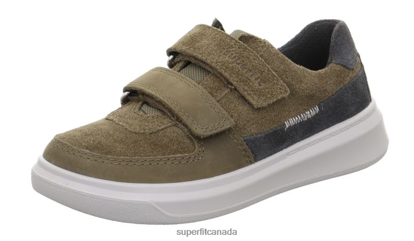Superfit COSMO - Sneakers low with Velcro Fastener Green/Grey Low Sneakers24FTT801