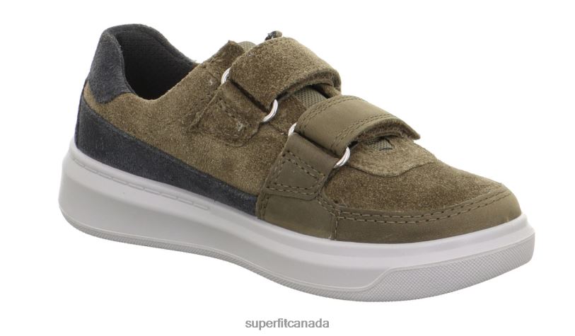Superfit COSMO - Sneakers low with Velcro Fastener Green/Grey Low Sneakers24FTT801