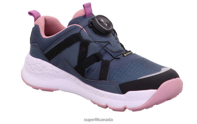 Superfit FREE RIDE - Sneakers low with BOA Fit System Blue/Pink Low Sneakers24FTT900