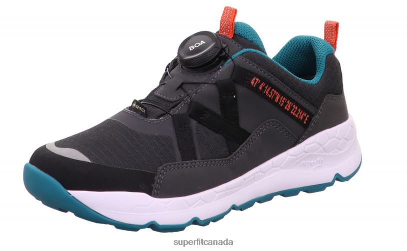 Superfit FREE RIDE - Sneakers low with BOA Fit System Grey/Green Low Sneakers24FTT883