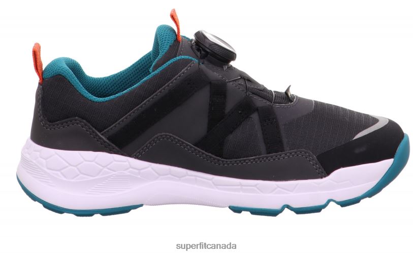 Superfit FREE RIDE - Sneakers low with BOA Fit System Grey/Green Low Sneakers24FTT883