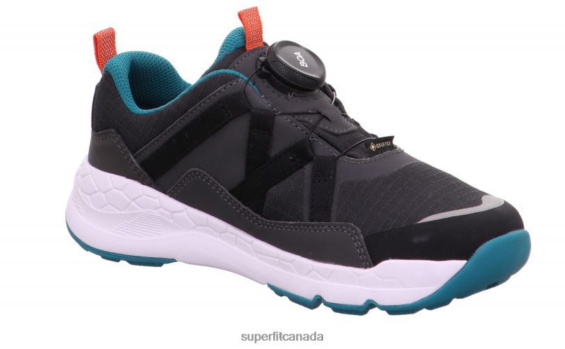 Superfit FREE RIDE - Sneakers low with BOA Fit System Grey/Green Low Sneakers24FTT883