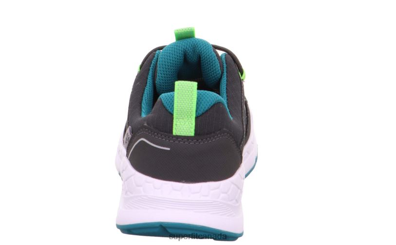 Superfit FREE RIDE - Sneakers low with Quick release fastener Grey/Green Low Sneakers24FTT887