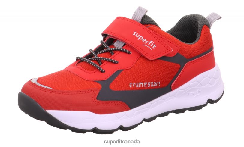 Superfit FREE RIDE - Sneakers low with Velcro Fastener Red/Grey Low Sneakers24FTT890