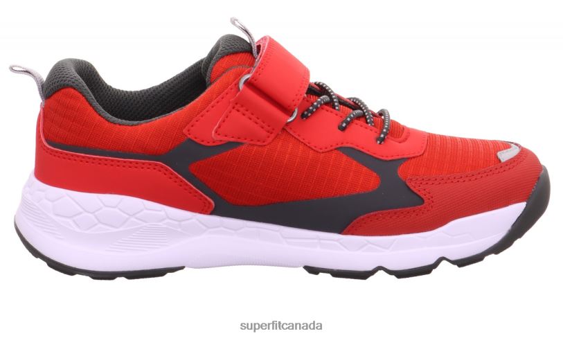 Superfit FREE RIDE - Sneakers low with Velcro Fastener Red/Grey Low Sneakers24FTT890