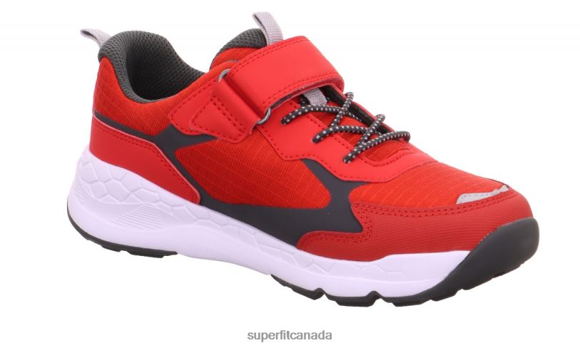 Superfit FREE RIDE - Sneakers low with Velcro Fastener Red/Grey Low Sneakers24FTT890