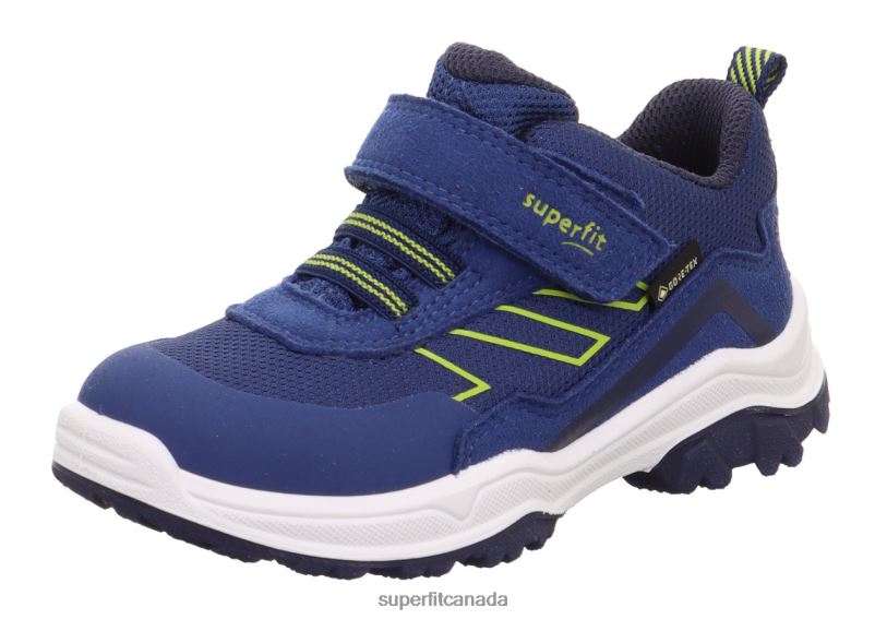Superfit JUPITER - Sneakers low with Velcro Fastener Blue/Light Green Low Sneakers24FTT770