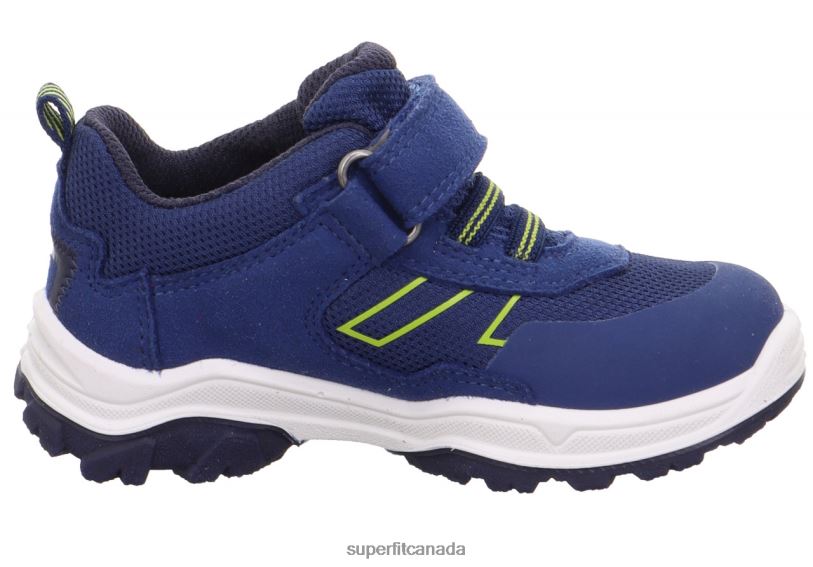 Superfit JUPITER - Sneakers low with Velcro Fastener Blue/Light Green Low Sneakers24FTT770