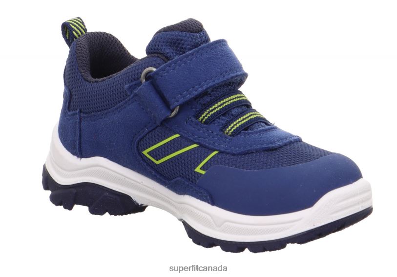 Superfit JUPITER - Sneakers low with Velcro Fastener Blue/Light Green Low Sneakers24FTT770