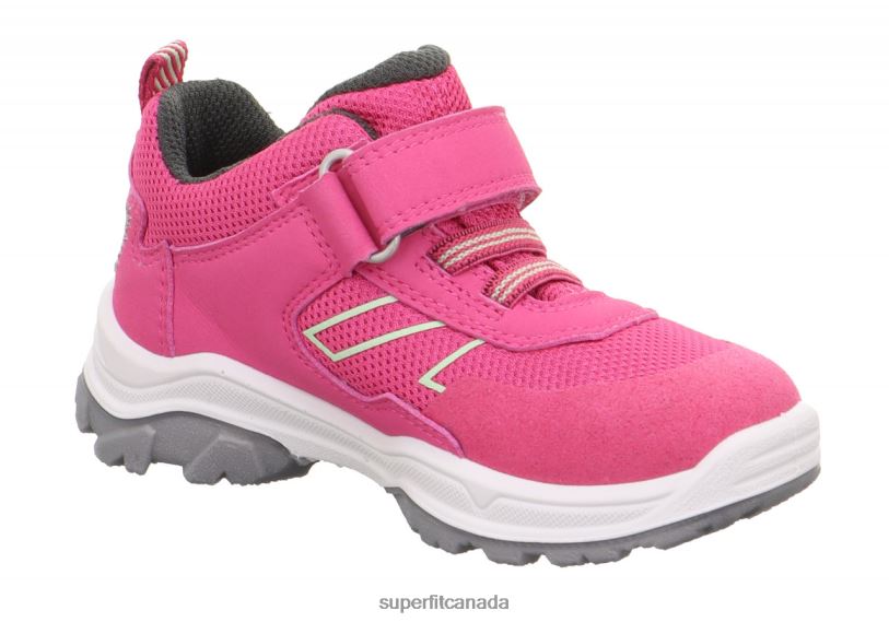 Superfit JUPITER - Sneakers low with Velcro Fastener Pink/Light Green Low Sneakers24FTT805