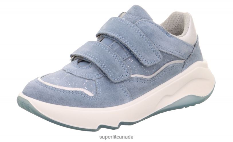 Superfit MELODY - Sneakers low with Velcro Fastener Blue/Silver Low Sneakers24FTT820