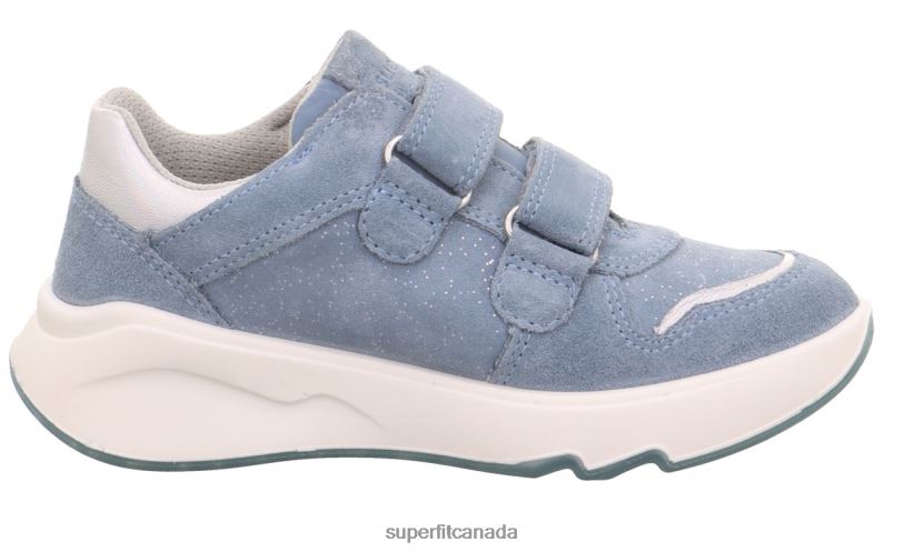 Superfit MELODY - Sneakers low with Velcro Fastener Blue/Silver Low Sneakers24FTT820