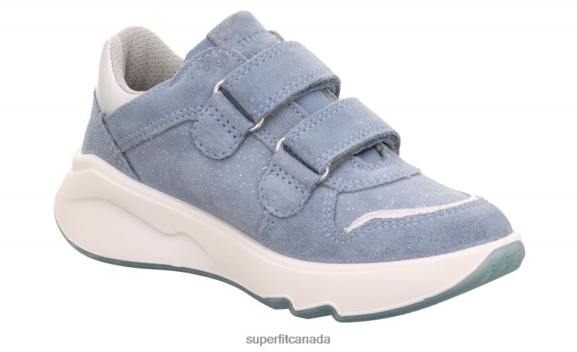 Superfit MELODY - Sneakers low with Velcro Fastener Blue/Silver Low Sneakers24FTT820