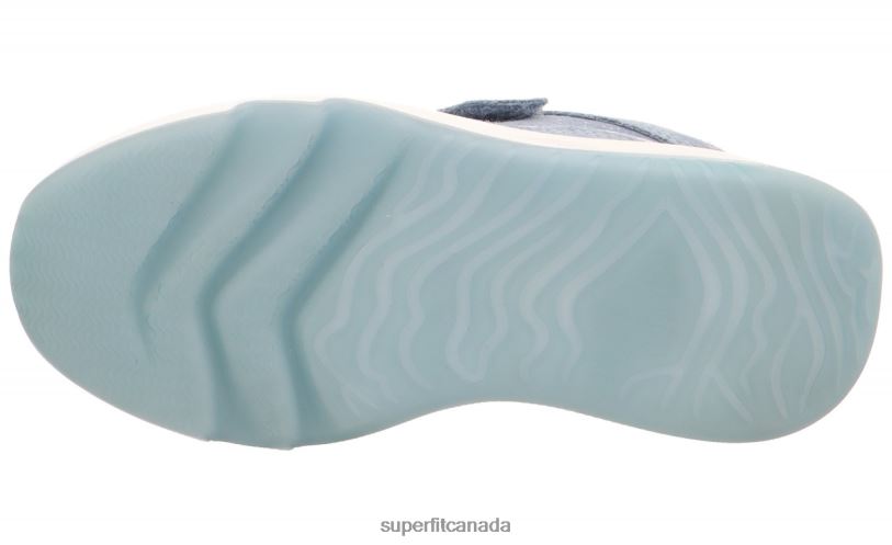 Superfit MELODY - Sneakers low with Velcro Fastener Blue/Silver Low Sneakers24FTT820