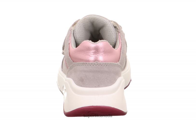 Superfit MELODY - Sneakers low with Velcro Fastener Light Grey/Pink Low Sneakers24FTT776