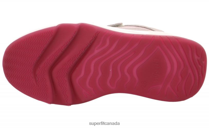 Superfit MELODY - Sneakers low with Velcro Fastener Light Grey/Pink Low Sneakers24FTT776