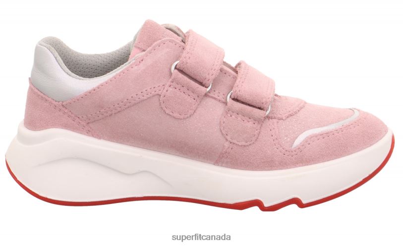 Superfit MELODY - Sneakers low with Velcro Fastener Pink/Light grey Low Sneakers24FTT814