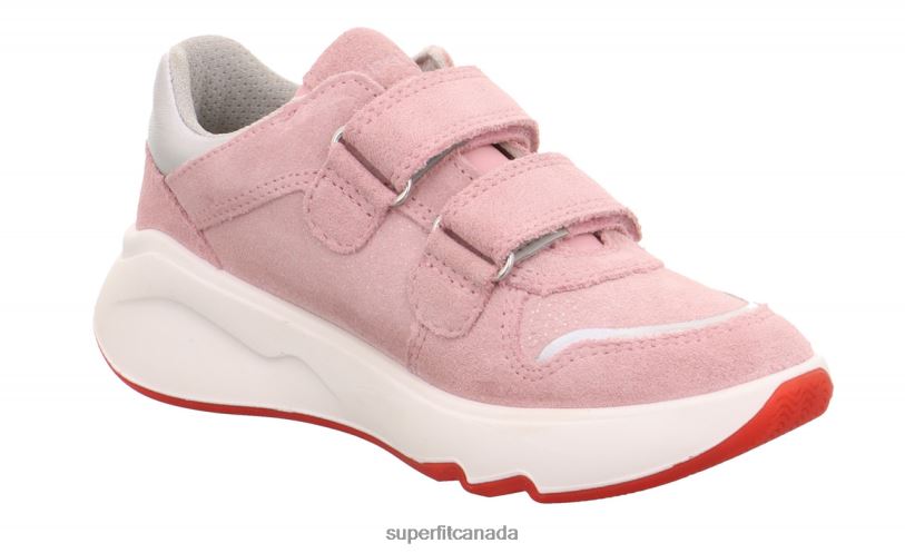 Superfit MELODY - Sneakers low with Velcro Fastener Pink/Light grey Low Sneakers24FTT814