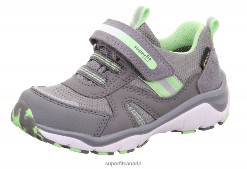 Superfit SPORT5 - Sneakers low with Velcro Fastener Light Grey/Light Green Low Sneakers24FTT826