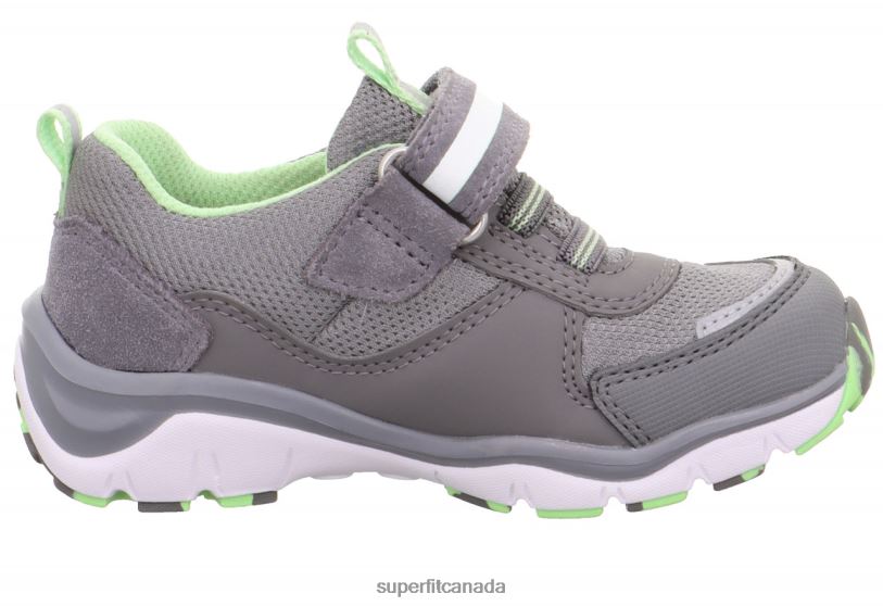 Superfit SPORT5 - Sneakers low with Velcro Fastener Light Grey/Light Green Low Sneakers24FTT826