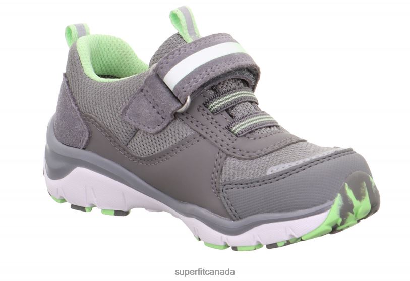 Superfit SPORT5 - Sneakers low with Velcro Fastener Light Grey/Light Green Low Sneakers24FTT826