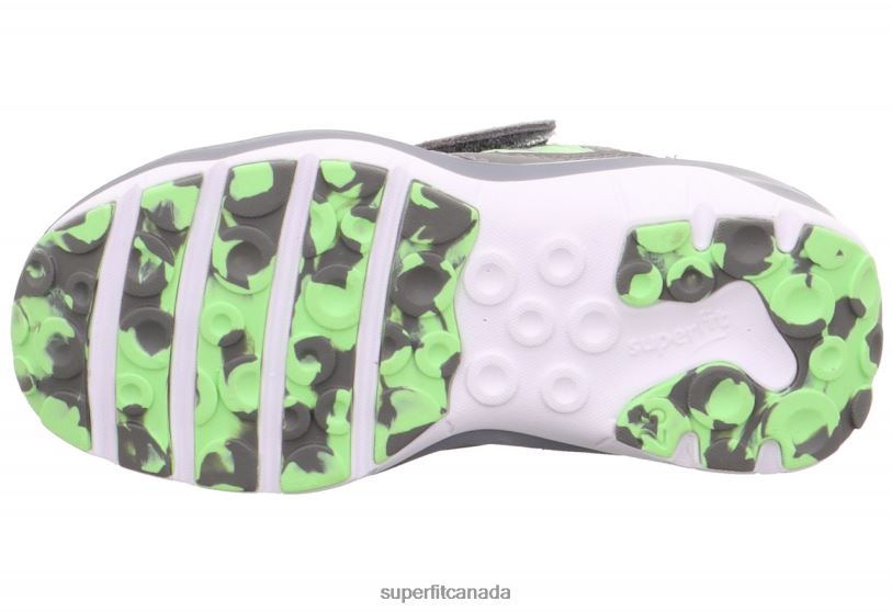 Superfit SPORT5 - Sneakers low with Velcro Fastener Light Grey/Light Green Low Sneakers24FTT826