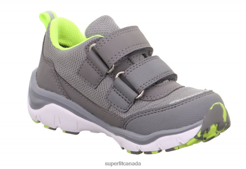 Superfit SPORT5 - Sneakers low with Velcro Fastener Light Grey/Yellow Low Sneakers24FTT780
