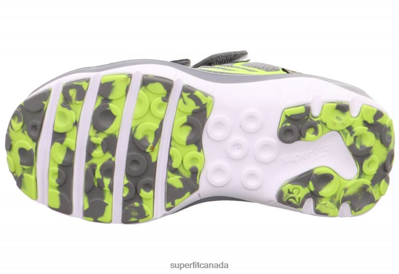 Superfit SPORT5 - Sneakers low with Velcro Fastener Light Grey/Yellow Low Sneakers24FTT780