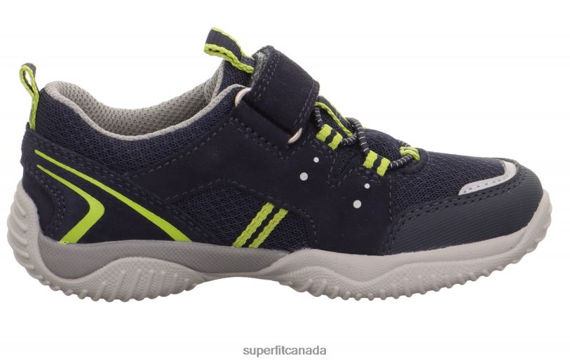 Superfit STORM - Sneakers low with Velcro Fastener Blue/Light Green Low Sneakers24FTT796