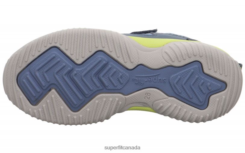 Superfit STORM - Sneakers low with Velcro Fastener Blue/Light Green Low Sneakers24FTT834